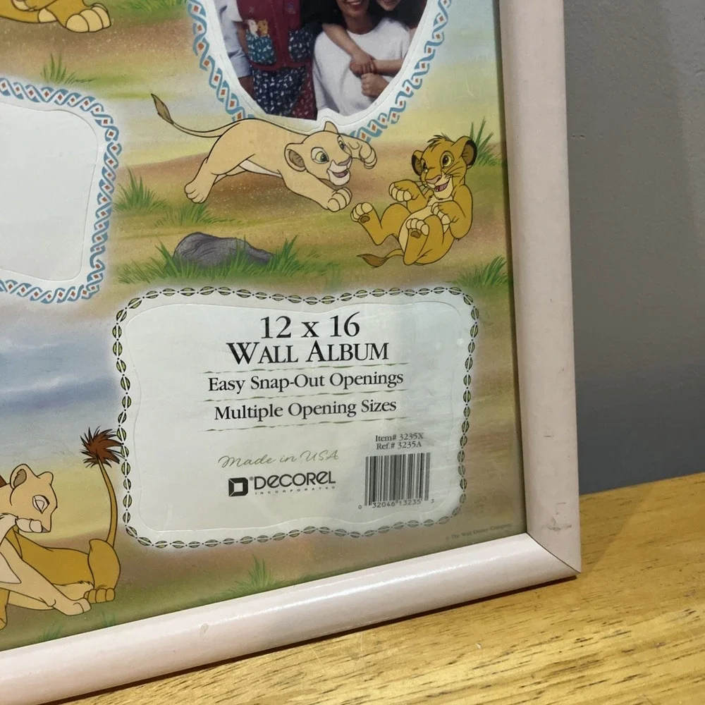 Vintage Disney The Lion King Circle Of‎ Life Wall Picture Frame Collage Decorel